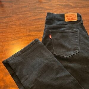 NWOT Levi's Black Jeans with Red Tab and Leather Patch
